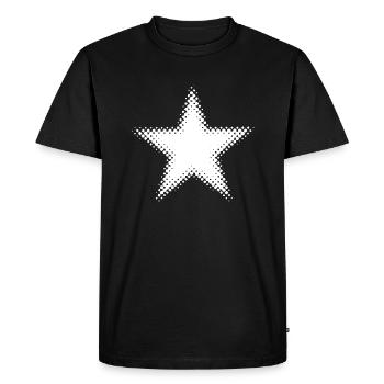Star star star shape formes d'icônes - T-shirt Premium bio Homme - noir - Devant - Nico (187cm)