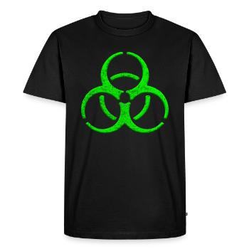 biohazard gruen - Men's Premium Organic T-Shirt - black - Front - Nico (187cm)