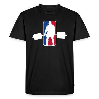 Soulevé de terre - T-shirt Premium bio Homme - noir - Devant - Nico (187cm)