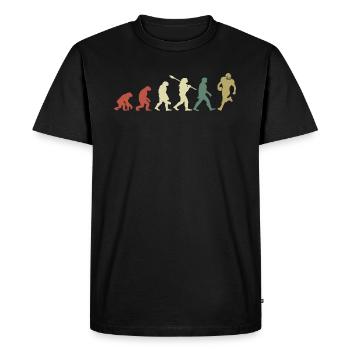 Evolution Rugby - T-shirt Premium bio Homme - noir - Devant - Nico (187cm)