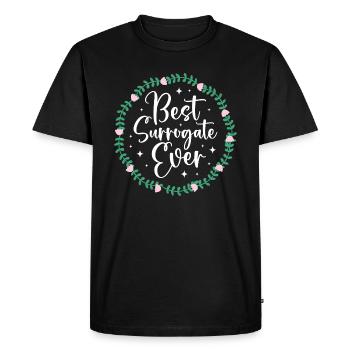 Best surrogate ever Surrogacy Mother - Men's Premium Organic T-Shirt - black - Front - Nico (187cm)