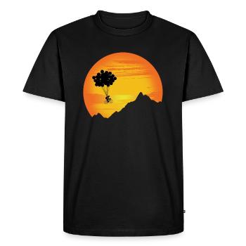 bicycle - Men's Premium Organic T-Shirt - black - Front - Nico (187cm)