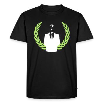 anonymous color - T-shirt Premium bio Homme - noir - Devant - Nico (187cm)