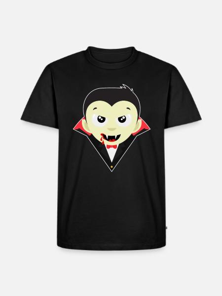 Little Dracula - Halloween vampire bat spirit - Men's Premium Organic T-Shirt - black