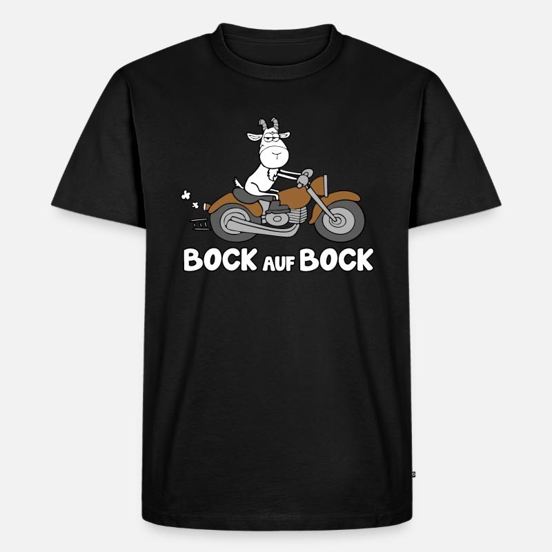 Bock auf Bock - Männer Premium Bio T-Shirt - Schwarz
