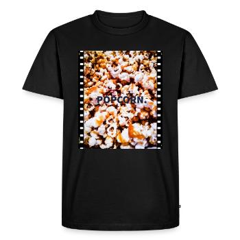 pop-corn - T-shirt Premium bio Homme - noir - Devant - Nico (187cm)
