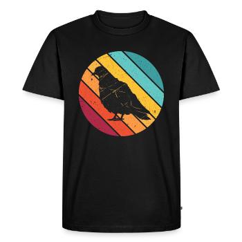 Pigeon bird gift pigeon animal pigeon fancier - Men's Premium Organic T-Shirt - black - Front - Nico (187cm)