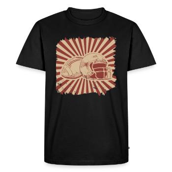 Football américain - T-shirt Premium bio Homme - noir - Devant - Nico (187cm)