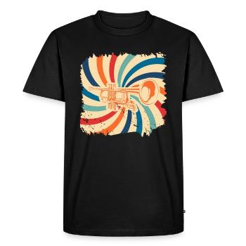 Trompette Gift Orchestra Instrument Music Band - T-shirt Premium bio Homme - noir - Devant - Nico (187cm)
