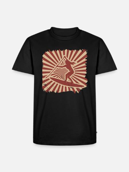 Stand up paddling - Men's Premium Organic T-Shirt - black
