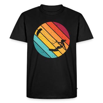 Kitesurfing kitesurfing kiteboarding gift surfing - Men's Premium Organic T-Shirt - black - Front - Nico (187cm)