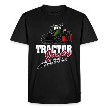 Tracteur - Tracteur - Agriculteur - Agriculteur - T-shirt Premium bio Homme - noir - Devant - Nico (187cm)