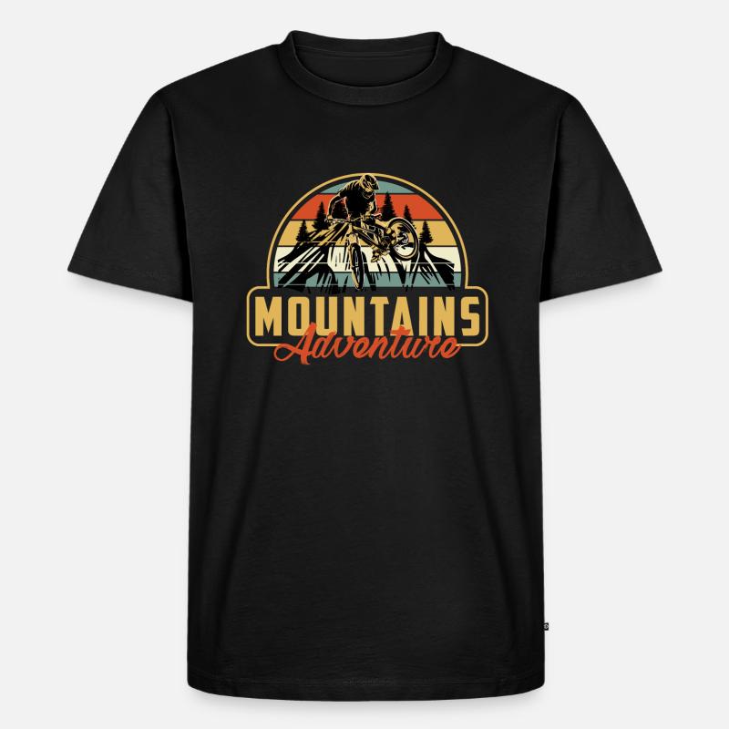 1 13 - Männer Premium Bio T-Shirt - Schwarz