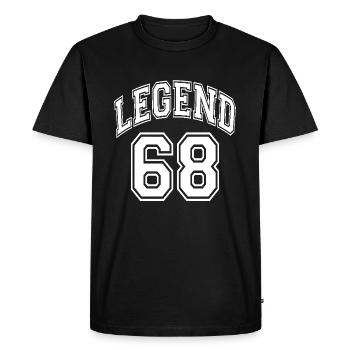 Légende 68 - T-shirt Premium bio Homme - noir - Devant - Nico (187cm)