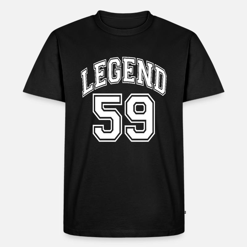 Legend 59 - Männer Premium Bio T-Shirt - Schwarz
