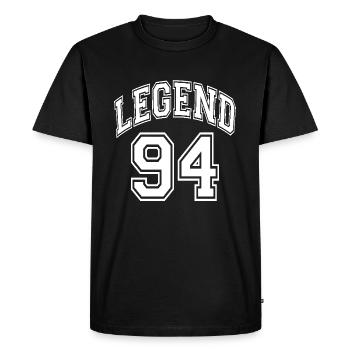 Légende 94 - T-shirt Premium bio Homme - noir - Devant - Nico (187cm)