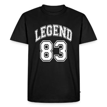 Légende 83 - T-shirt Premium bio Homme - noir - Devant - Nico (187cm)