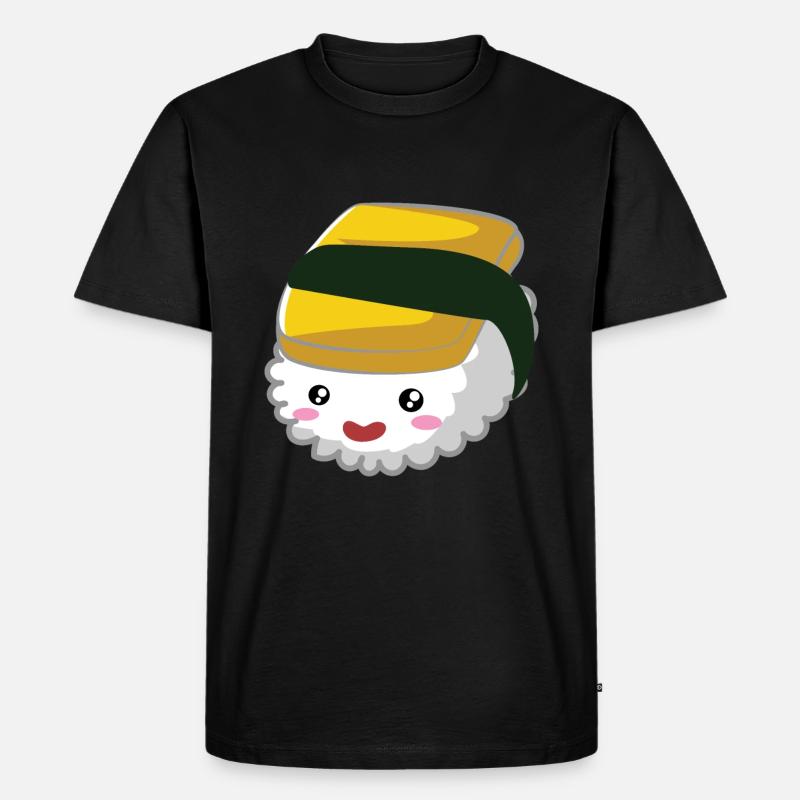 sushi6Zeichenflaeche 1 - Männer Premium Bio T-Shirt - Schwarz