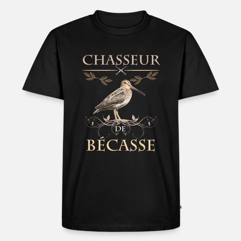 Chasseur de bécasse efficace - T-shirt Premium bio Homme - noir