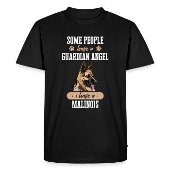 Chien Malinois - T-shirt Premium bio Homme - noir - Devant - Nico (187cm)