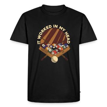 Billiards Pool Billiards - Men's Premium Organic T-Shirt - black - Front - Nico (187cm)