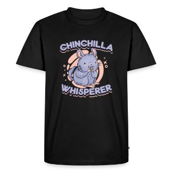 Chinchilla Chinchilla's Mouse - Men's Premium Organic T-Shirt - black - Front - Nico (187cm)