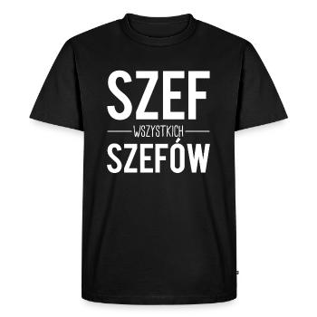 Szef wszystkich szefow polonais - T-shirt Premium bio Homme - noir - Devant - Nico (187cm)