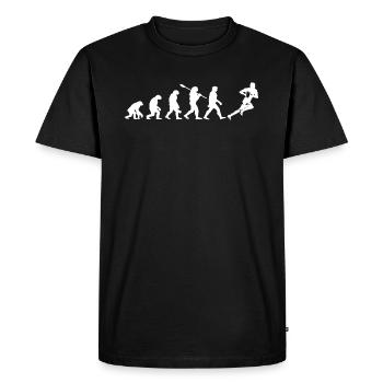 RUGBY - Rugby Sport - Rugby Humour - T-shirt Premium bio Homme - noir - Devant - Nico (187cm)