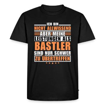 Unmatched performance as a hobbyist - Men's Premium Organic T-Shirt - black - Front - Nico (187cm)