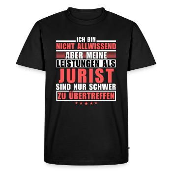 Des performances inégalées en tant qu’avocat - T-shirt Premium bio Homme - noir - Devant - Nico (187cm)