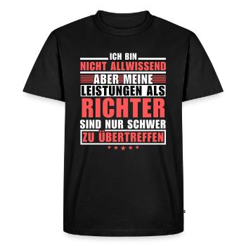 Des performances inégalées en tant que juge - T-shirt Premium bio Homme - noir - Devant - Nico (187cm)