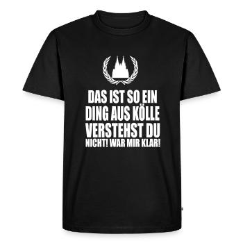 Cologne - T-shirt Premium bio Homme - noir - Devant - Nico (187cm)