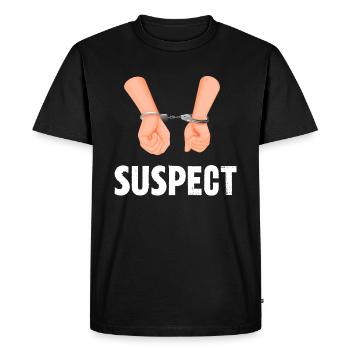 suspect - T-shirt Premium bio Homme - noir - Devant - Nico (187cm)