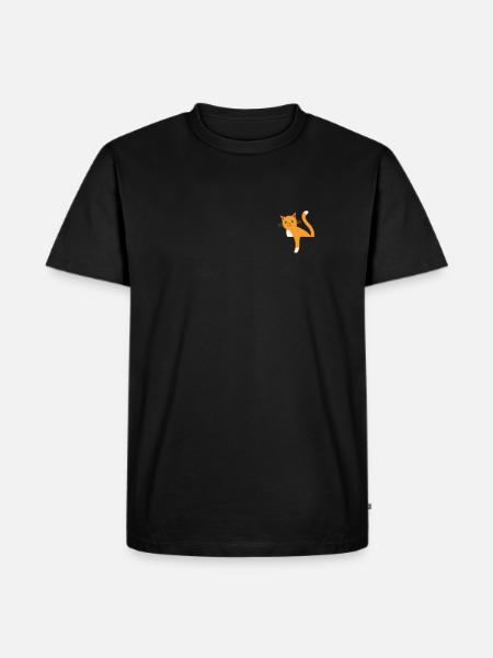 Tote Cat Funny Pictures - Men's Premium Organic T-Shirt - black