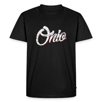 Ohio Tee Shirt Ohio Home Tee 2 - T-shirt Premium bio Homme - noir - Devant - Nico (187cm)