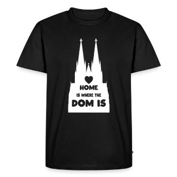 Cathédrale de Cologne - T-shirt Premium bio Homme - noir - Devant - Nico (187cm)