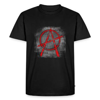 Anarchie A, Anarchie, Chemise Punk - T-shirt Premium bio Homme - noir - Devant - Nico (187cm)