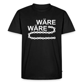 La chaîne de vélos Serait-il drôle de vélo - T-shirt Premium bio Homme - noir - Devant - Nico (187cm)