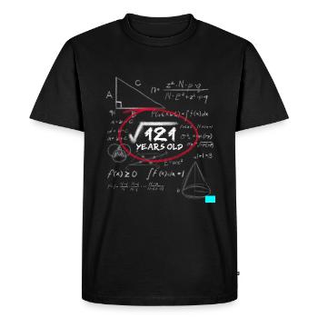 11th Birthday Nerd Math Root Calculation - Men's Premium Organic T-Shirt - black - Front - Nico (187cm)