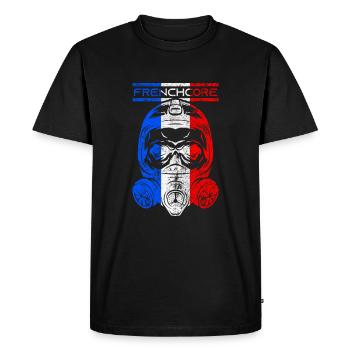 Frenchcore 200 BPM Rave Festival cadeau - T-shirt Premium bio Homme - noir - Devant - Nico (187cm)