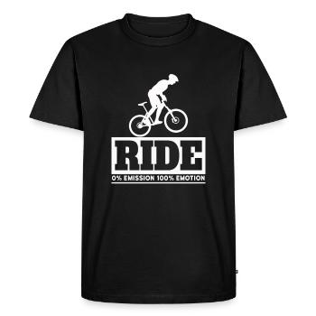 Bicycle I ride bike - Men's Premium Organic T-Shirt - black - Front - Nico (187cm)