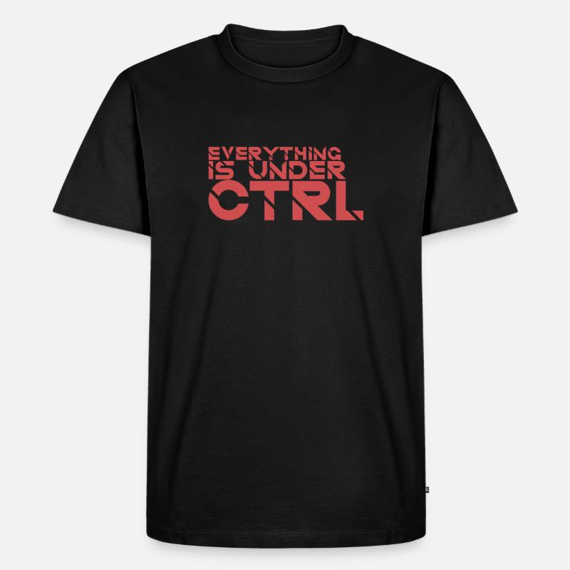 "Everything Ctrl | Informatik" - Männer Premium Bio T-Shirt - Schwarz