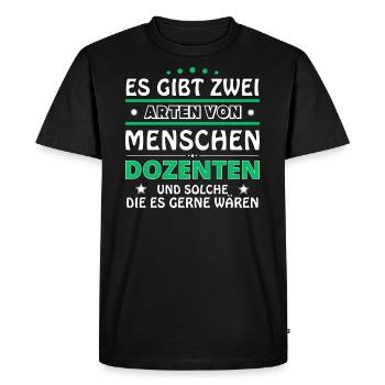 Cadeau de conférencier - Deux types de... Concevoir - T-shirt Premium bio Homme - noir - Devant - Nico (187cm)
