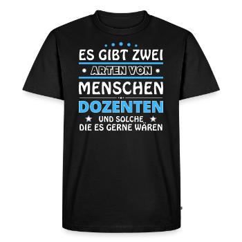 Cadeau de conférencier - Deux types de... Concevoir - T-shirt Premium bio Homme - noir - Devant - Nico (187cm)