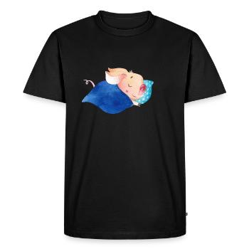 Cochon cochon cochons dormant - T-shirt Premium bio Homme - noir - Devant - Nico (187cm)