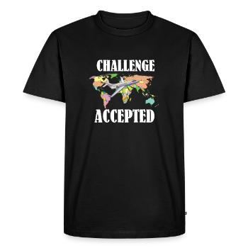 Globetrotter vacation t-shirt travel fly vacation - Men's Premium Organic T-Shirt - black - Front - Nico (187cm)