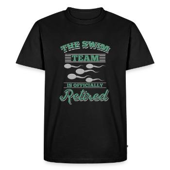 Swim Team is Retired T-Shirt men fun sperm - T-shirt Premium bio Homme - noir - Devant - Nico (187cm)