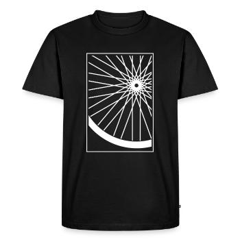 Wheel Gift Bicycle Road Bike MTB Fatbike Pedal - Men's Premium Organic T-Shirt - black - Front - Nico (187cm)