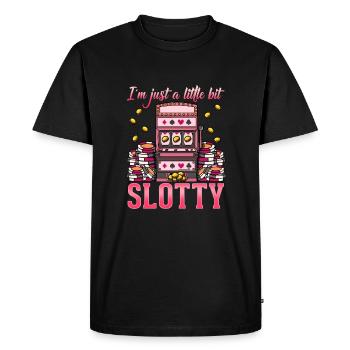Machine à sous T-Shirt Casino Money Lucky Player Ace - T-shirt Premium bio Homme - noir - Devant - Nico (187cm)