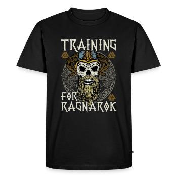 Formation pour le cadeau de chemise de Ragnarok pour les Vikings - T-shirt Premium bio Homme - noir - Devant - Nico (187cm)
